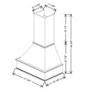 Fabuwood Allure Galaxy Nickel 31 3/4" W X 46 3/8" H X 19 7/8" D Walnut Signature Hood - image 1