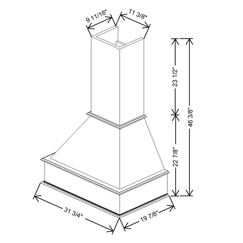 Fabuwood Allure Galaxy Nickel 31 3/4" W X 46 3/8" H X 19 7/8" D Walnut Signature Hood - image 1