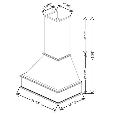 Fabuwood Allure Galaxy Horizon 31 3/4" W X 46 3/8" H X 19 7/8" D Signature Hood - image 1