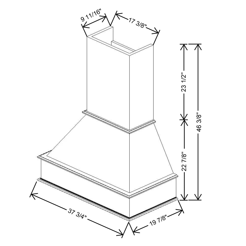 Fabuwood Allure Galaxy Frost 37 3/4" W X 46 3/8" H X 19 7/8" D Walnut Signature Hood - image 1