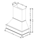 Fabuwood Allure Nexus Frost 43 3/4" W X 46 3/8" H X 19 7/8" D Timber Signature Hood - image 1