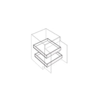 Fabuwood Illume Catalina Olmo 3 15" W Base Cabinet Roll Out