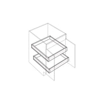 Fabuwood Illume Catalina Olmo 3 18" W Base Cabinet Roll Out