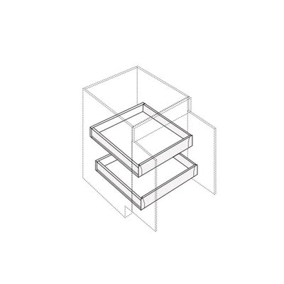 Fabuwood Illume Catalina Olmo 3 18" W Base Cabinet Roll Out - image 1