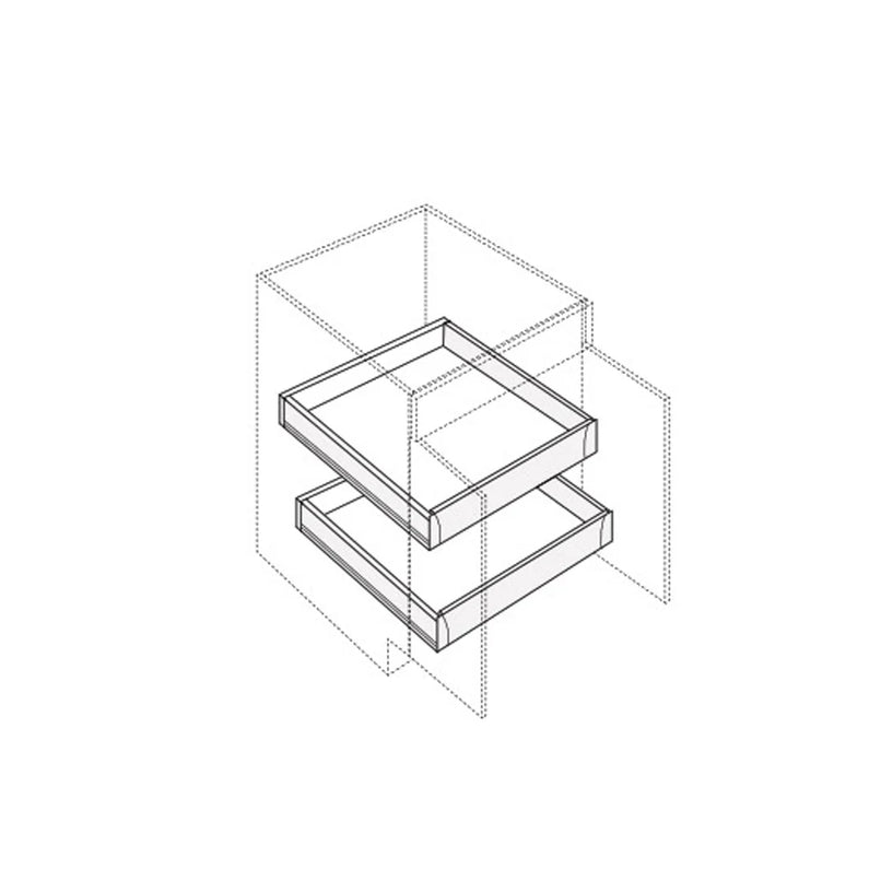 Fabuwood Illume Catalina Muratti 1 18" W Base Cabinet Roll Out - image 1