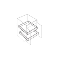 Fabuwood Illume Tuscany Nocce 3 24" W Base Cabinet Roll Out