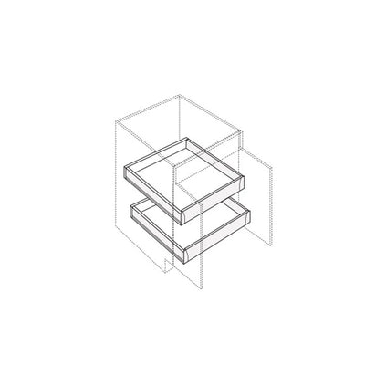 Fabuwood Illume Catalina Olmo 3 27" W Base Cabinet Roll Out - image 1