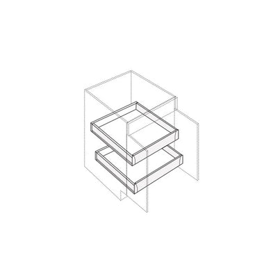 Fabuwood Illume Tuscany Muratti 4 30" W Base Cabinet Roll Out - image 1