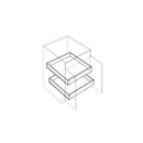 Fabuwood Illume Catalina Muratti 1 36" W Base Cabinet Roll Out - image 1