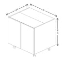 Fabuwood Illume Catalina Como Ash 2 30" W x 34 1/2" H x 24" D Base Range Top Cabinet - image 1