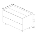 Fabuwood Illume Catalina Muratti 1 48" W X 34 1/2" H X 24" D Base Range Top W/2 Drawers Cabinet - image 1