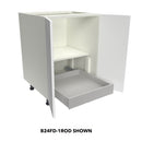 Fabuwood Illume Tuscany Como Ash 2 Installed Roll Out Drawers Kitchen Cabinet – ITCA2-B27FD-3ROD - image 1