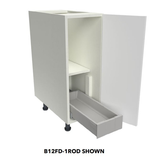 Fabuwood Illume Tuscany Como Ash 2 Installed Roll Out Drawers Kitchen Cabinet – ITCA2-B15FD-3ROD - image 1