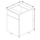 Fabuwood Illume Catalina Muratti 4 21" W x 34 1/2" H x 24" D Single Door Sink Base Cabinet - image 1