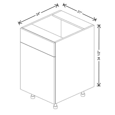 Fabuwood Illume Catalina Como Ash 2 21" W x 34 1/2" H x 24" D Single Door Sink Base Cabinet - image 1