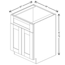 Fabuwood Allure Galaxy Mocha 24" W X 34 1/2" H X 24" D Double Door Sink Base Cabinet - RIGHT SIDE (RS) - image 1