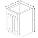 Fabuwood Allure Galaxy Frost 24" W X 34 1/2" H X 24" D Double Door Sink Base Cabinet - LEFT SIDE (LS) - image 1