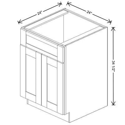 Fabuwood Allure Galaxy Dove 24" W X 34 1/2" H X 24" D Double Door Sink Base Cabinet - BOTH SIDE(BS) - image 1