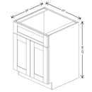 Fabuwood Allure Galaxy Dove 27" W X 34 1/2" H X 24" D Double Door Sink Base Cabinet - RIGHT SIDE(RS) - image 1