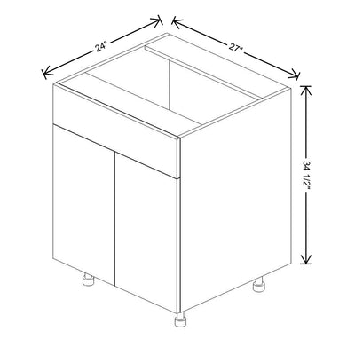 Fabuwood Illume Tuscany Muratti 4 27" W x 34 1/2" H x 24" D Double Door Sink Base Cabinet - image 1