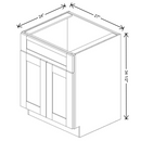 Fabuwood Allure Galaxy Mocha 27" W X 34 1/2" H X 24" D Double Door Sink Base Cabinet - NO FINISH - image 1