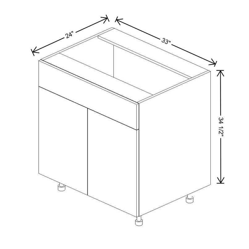 Fabuwood Illume Tuscany Nocce 3 33" W x 34 1/2" H x 24" D Double Door Sink Base Cabinet - image 1