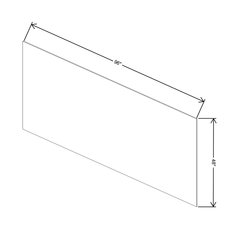 Fabuwood Allure Galaxy Mocha 20 1/4" W X 42 1/8" H X 1/4" D Finished End Skin