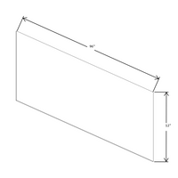 Fabuwood Allure Galaxy Mocha 11 1/4" W X 96 1/8" H X 1/4" D Finished End Skin