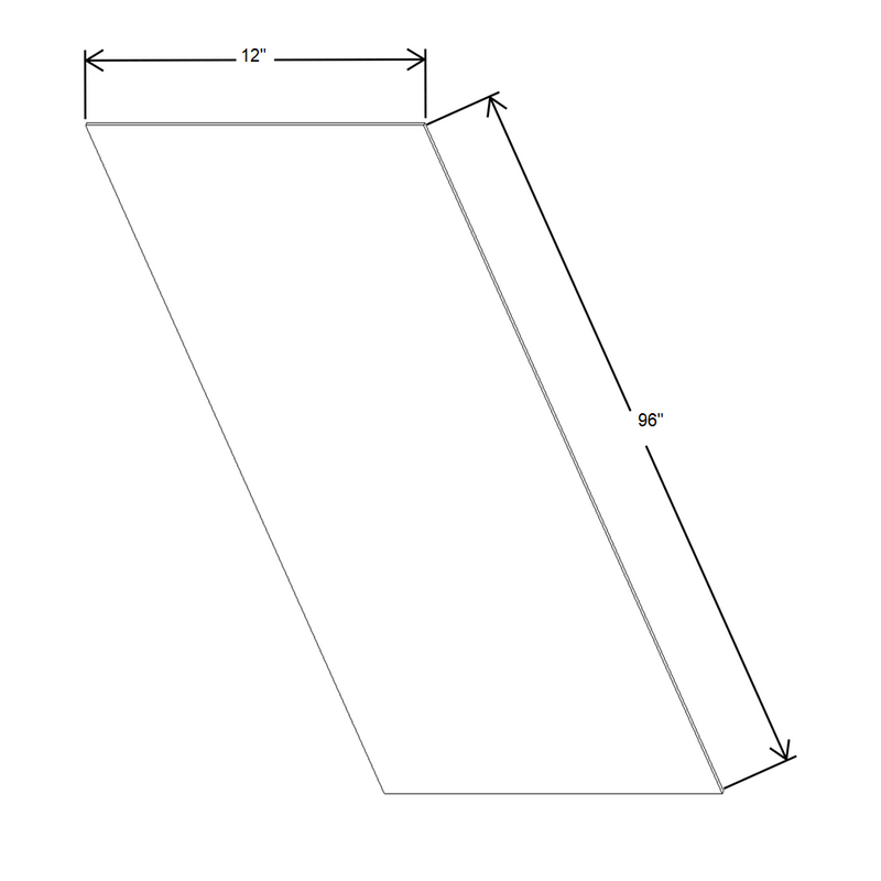 Fabuwood Allure Galaxy Mocha 23 1/4" W X 96 1/8" H X 1/4" D Finished End Skin