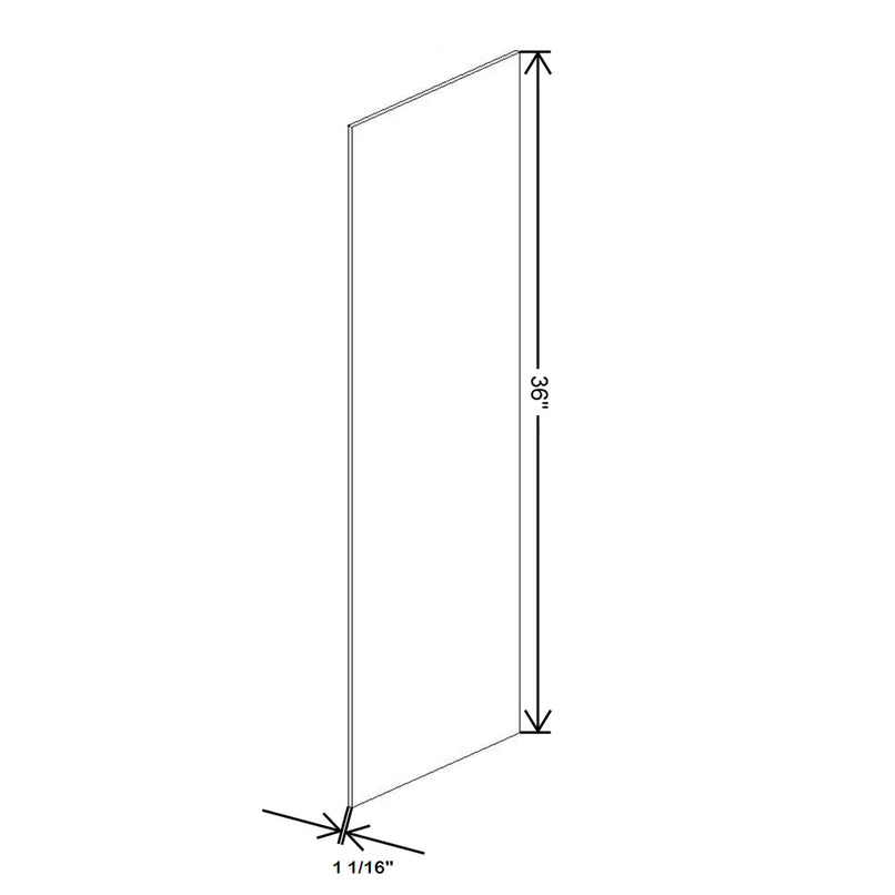 Fabuwood Illume Tuscany Nocce 3 13" W x 36" H Finished End Skin - image 1