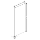 Fabuwood Quest Discovery Frost 20 1/4" W X 42 1/8" H X 1/4" D Finished End Skin - image 1