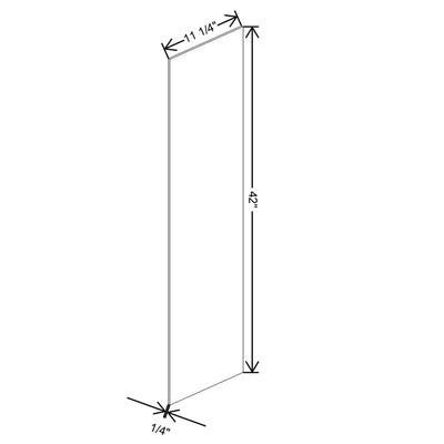 Fabuwood Quest Discovery Frost 11 1/4" W X 42 1/8" H X 1/4" D Finished End Skin - image 1