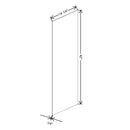 Fabuwood Quest Discovery Frost 14 1/4" W X 60 1/8" H X 1/4" D Finished End Skin - image 1