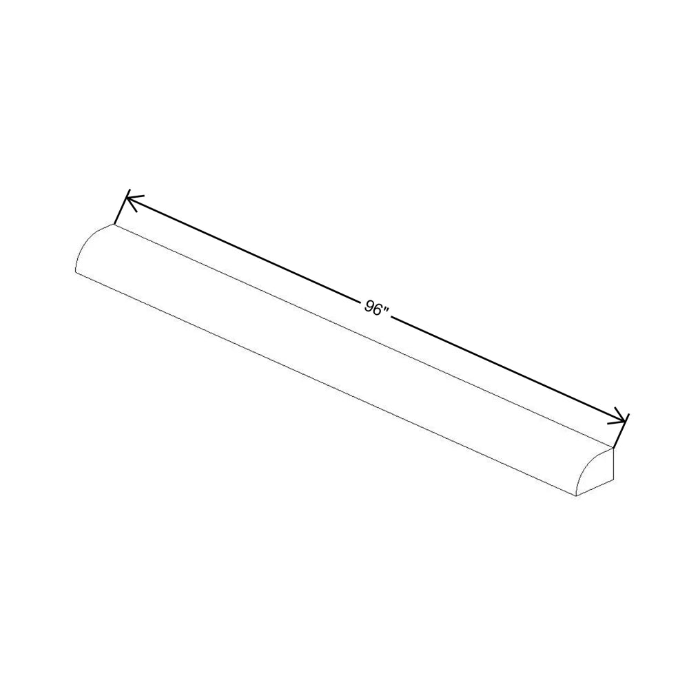 Fabuwood Value Premium Hallmark Frost 96" W X 1 1/4" H X 3/8" D Scribe Molding