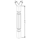 Fabuwood Allure Galaxy Nickel 3" W X 36 1/2" H X 3" D Standard Post - image 1