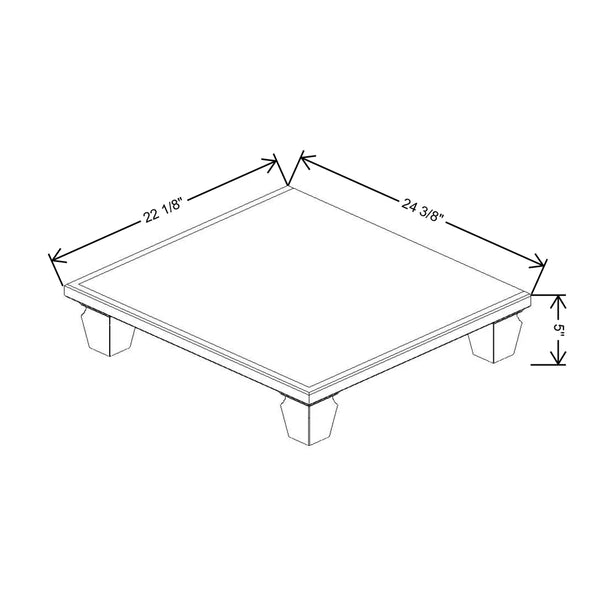 Shaker Platform With Cove Feet For V24
