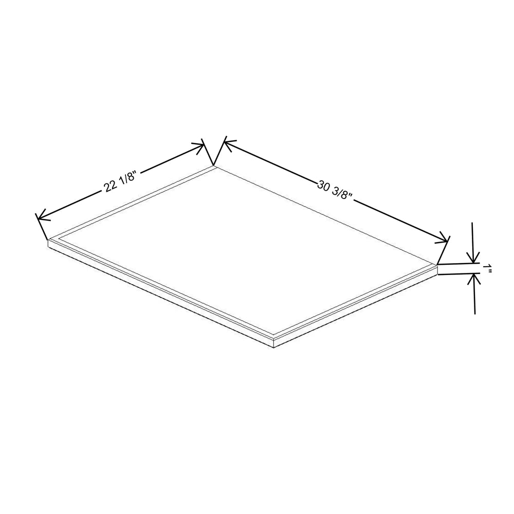 Fabuwood Allure Galaxy Frost 30 3/8" W X 1" H X 22 1/8" D Shaker Platform For V30 - image 1