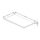 Fabuwood Allure Galaxy Nickel 42 3/8" W X 1" H X 22 1/8" D Shaker Platform For V42 - image 1