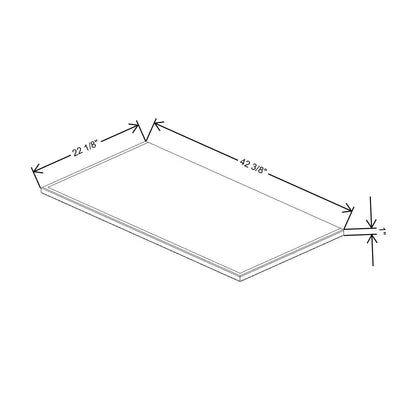Fabuwood Allure Nexus Frost 42 3/8" W X 1" H X 22 1/8" D Shaker Platform For V42 - image 1