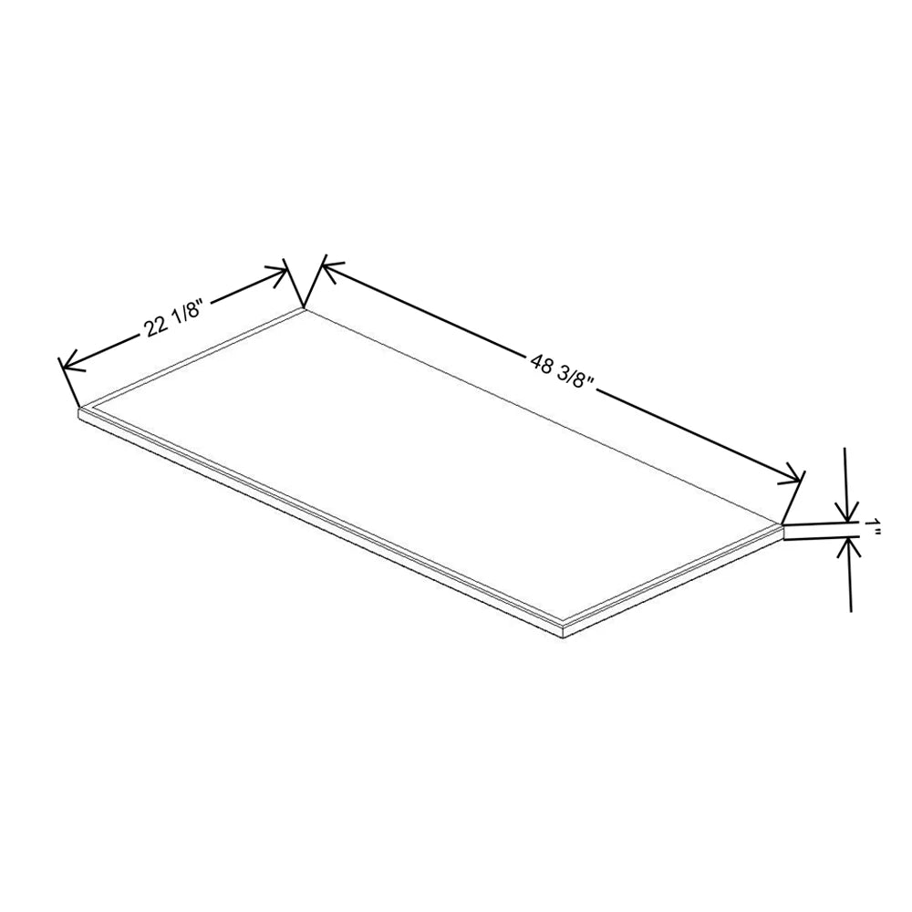 Fabuwood Allure Nexus Frost 48 3/8" W X 1" H X 22 1/8" D Shaker Platform For V48 - image 1