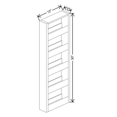 Fabuwood Allure Galaxy Mocha 3" W X 30" H Spice Pull Out Wall {Fil/Cab Ordered Separately} - image 1
