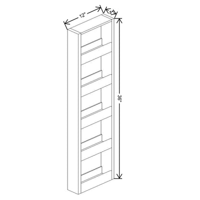 Fabuwood Allure Galaxy Nickel 3" W X 36" H Spice Pull Out Wall {Fil/Cab Ordered Separately} - image 1
