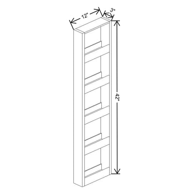 Fabuwood Allure Galaxy Indigo 3" W X 42" H Spice Pull Out Wall {Fil/Cab Ordered Separately} - image 1