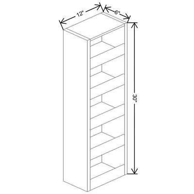Fabuwood Allure Galaxy Mocha 6" W X 30" H Spice Pull Out Wall {Fil/Cab Ordered Separately} - image 1