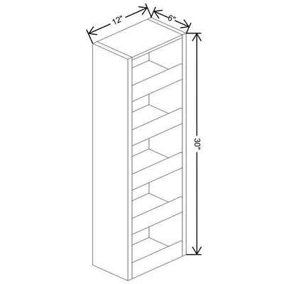 Fabuwood Allure Galaxy Nickel 6" W X 30" H Spice Pull Out Wall {Fil/Cab Ordered Separately} - image 1