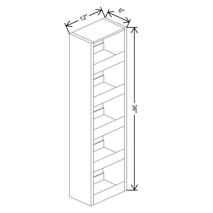 Fabuwood Allure Galaxy Indigo 6" W X 36" H Spice Pull Out Wall {Fil/Cab Ordered Separately} - image 1