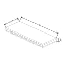 Fabuwood Allure Galaxy Linen 30" W X 1 1/2" H X 11 1/4" D  Stemware Rack - image 1