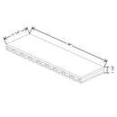 Fabuwood Allure Galaxy Mocha 36" W X 1 1/2" H X 11 1/4" D  Stemware Rack - image 1