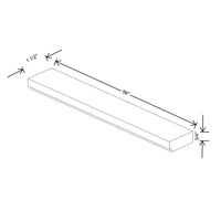 Fabuwood Illume Catalina Olmo 3 96" W x 3/4" H x 1 1/2" D Starter Molding