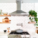 ZLINE 36 in. CrownSound™ Ducted Vent Wall Mount Range Hood in Stainless Steel with Built-in Bluetooth Speakers (KBCRN-BT-36)